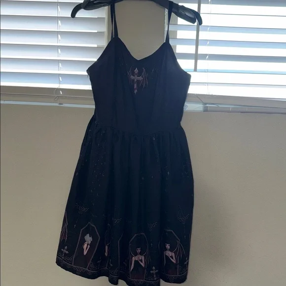 Lolita Dress with Angelic Coffin Print - Picture 3 of 13